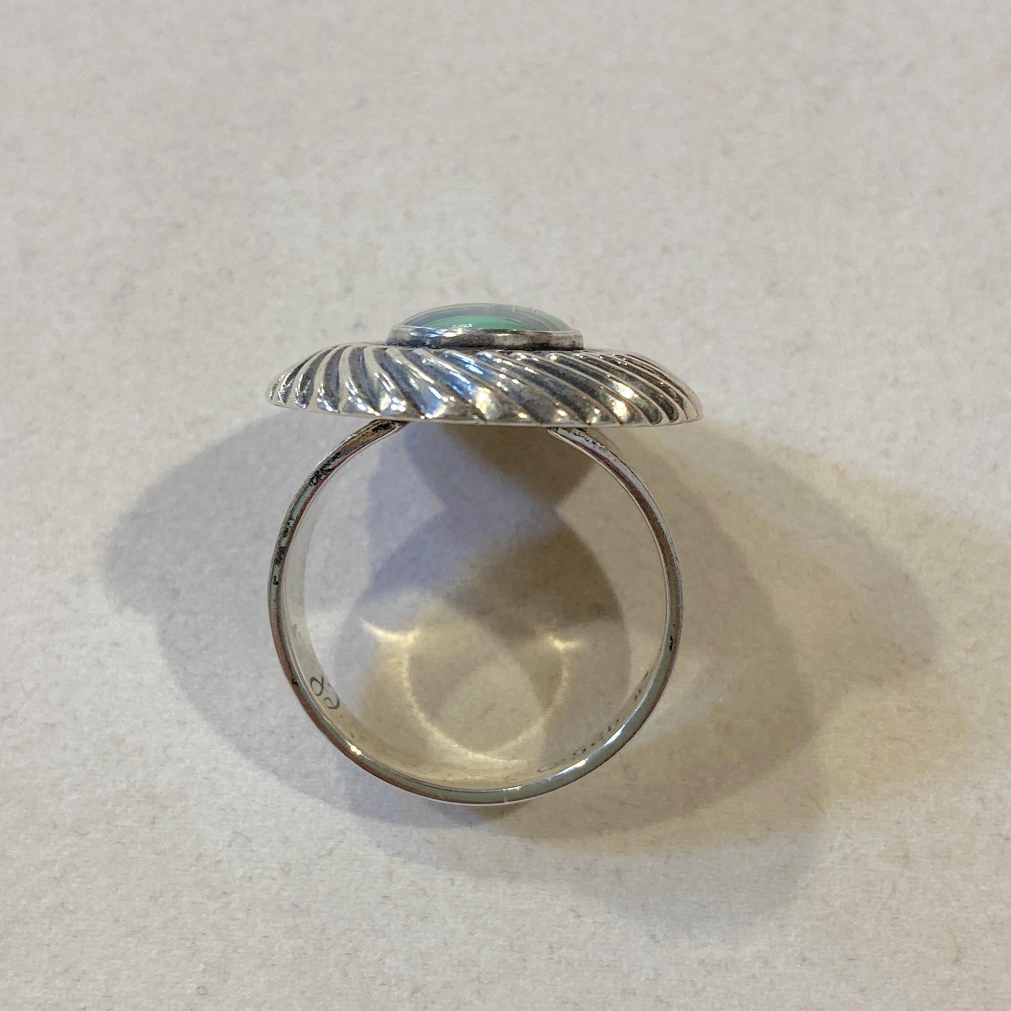 Relios Silver Rings Carolyn Pollack Relios Sterling Silver Ring: Multi-green Gemstone ...