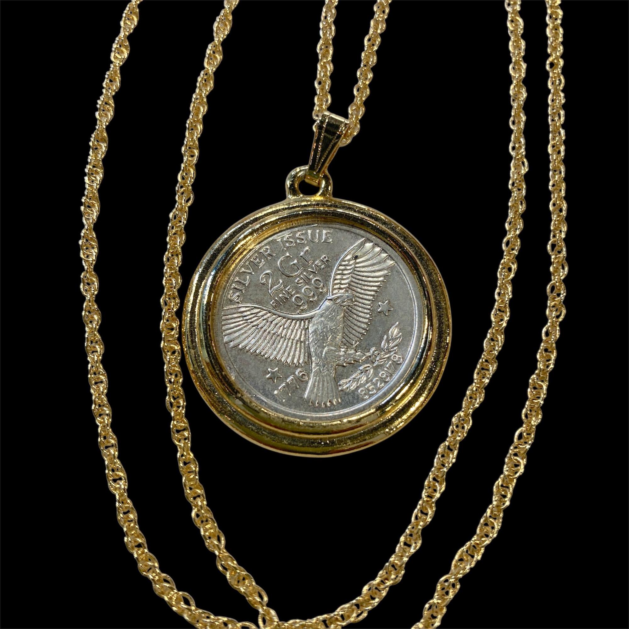 Vintage Silver Issue 2 Gr Pure Silver .999 1776 Serialized