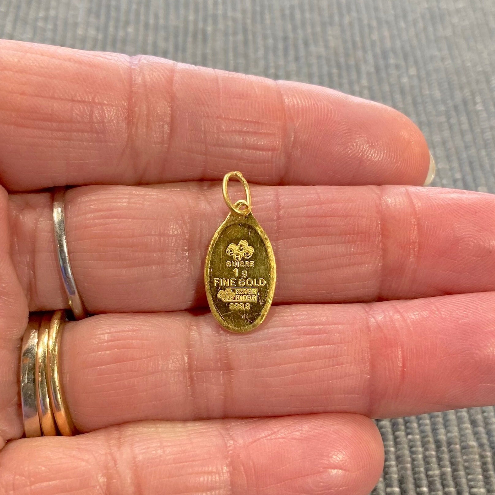 Gold Pamp Suisse Pendant Gram Fine Gold PAMP Suisse Lady Fortuna