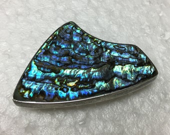 Palle Bisgaard Sterling Silver Abalone Brooch: Danish Modernist Pin
