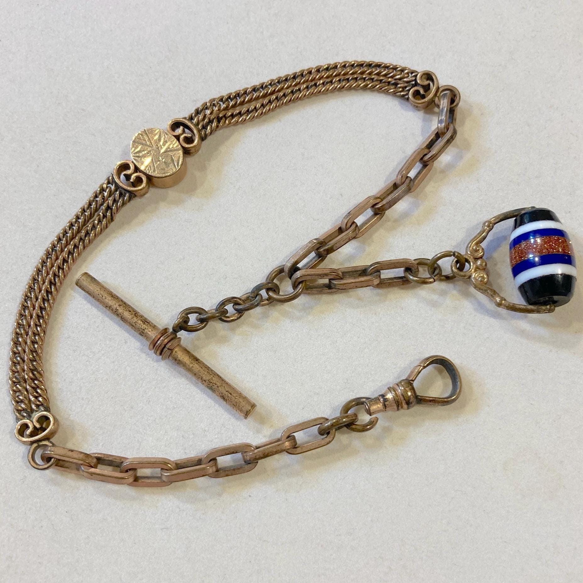 Victorian Dog Clip Chain 14k