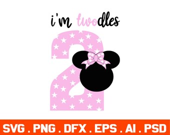 Ich bin Twodles, ich bin Twodles, Oh twodles. Minnie two Svg,Mckey mouse 2 birthday shirts Svg,Twoodles Svg,Baby Birthday Svg,Cut Files