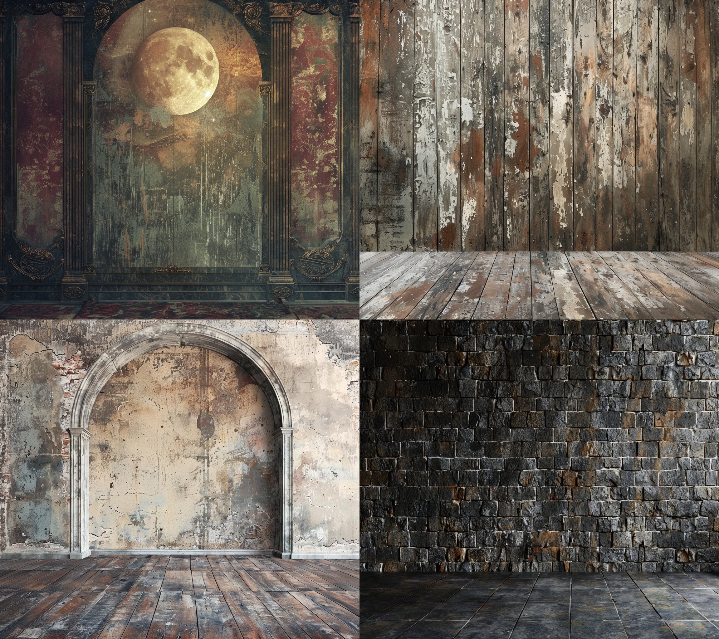 Panel Back Backdrop Panel Wall Digital Backdrop Set, Maternity Backdrop Overlays, Studio ...