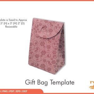 Modello borsa regalo in formato Svg, confezione regalo in formato Svg, borsa in formato SVG, borsa per bomboniere in formato Svg, borsa per bomboniere, borsa per bomboniere, scatola 3D in formato Svg, borsa regalo classica in formato Svg, file tagliati