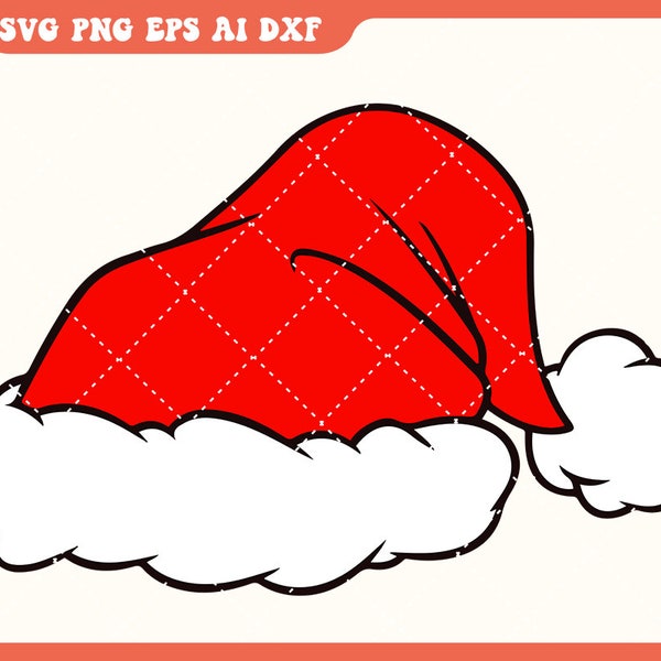 Santa Hat Svg, Christmas Hat Svg, Santa Hat Png, Christmas Hat Png,Hat Christmas  Svg,Christmas Cap Svg, Xmas Hat,Christmas Clipart Cut File