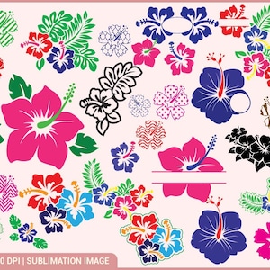 Hibiscus Png, Hibiscus Flower Png, Tropical Flower Png, Hawaiian Flower Png, Flower Png, Tropical Clipart, Png Sublimation, Digital Download