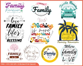 Familje-svg, familjen är en välsignelse-svg, familjekärlek, familjeåterförening-svg, familjen är allt-svg, familjecitat-svg, familjeskjorta-png, klippfiler