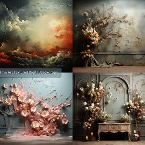 50 Fine Art Textures, Portrait background Photoshop Overlays, Textures for Photoshop, Photo Background, Maternity Digital backdrops