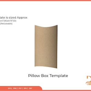 Pillow Box Svg, Gift Box Svg, Box Svg, Gift Box Template, Box dieline, Party Favor Box Svg, Wedding Favor Box Template, Cricut Box Cut Files