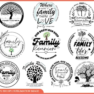 Reunión familiar Svg, Reunión familiar Png, Roots Run Deep Svg, Our Love Runs Deeper Svg, Family Svg, Family Reunion Shirts, Family Name, Cut Files