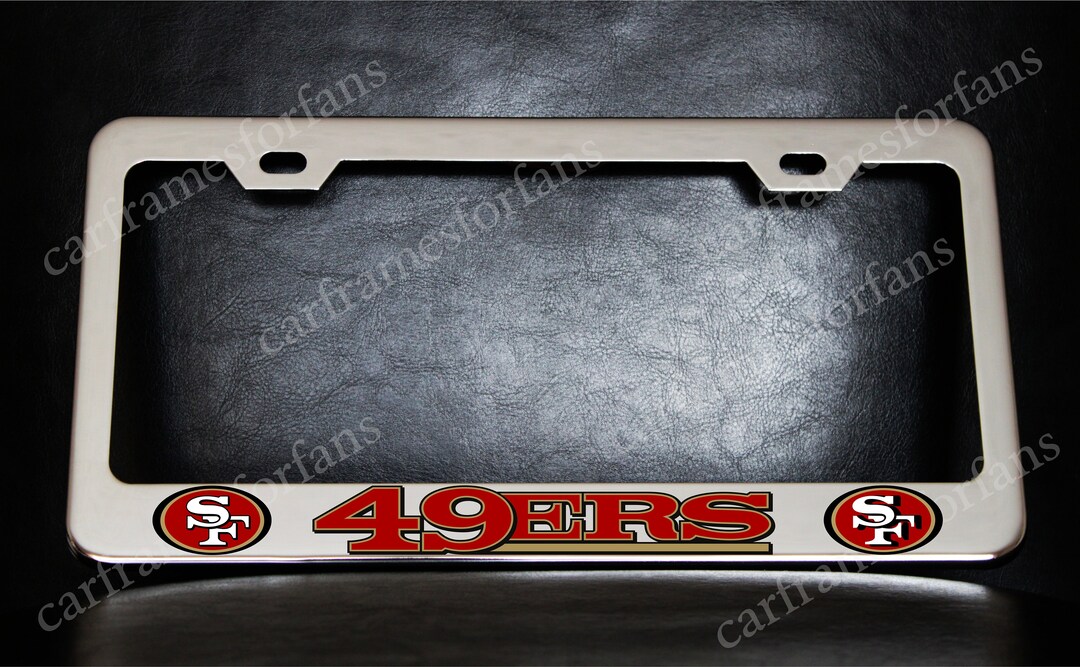 San Francisco 49ers License Plate Frame Custom Made of Etsy