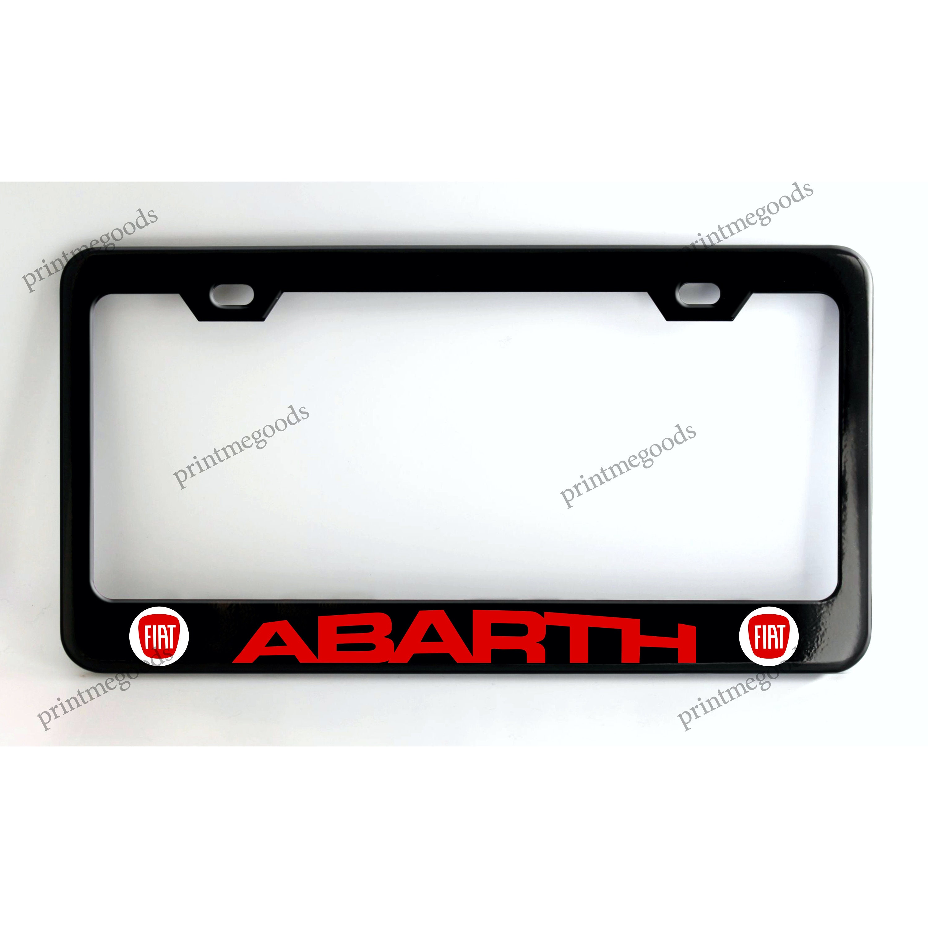Fiat Abarth Black License Plate Frame - Etsy