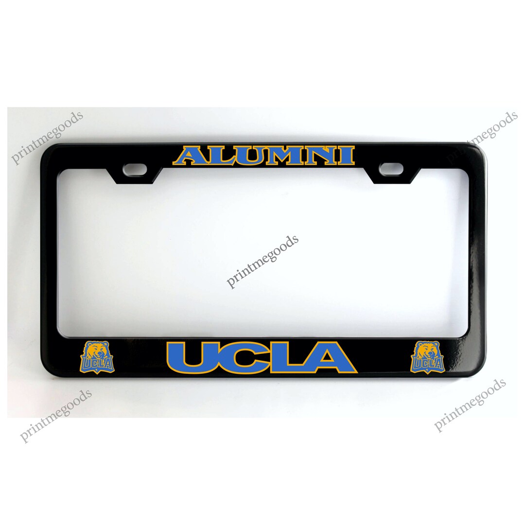 UCLA ALUMNI Black License Plate Frame Etsy