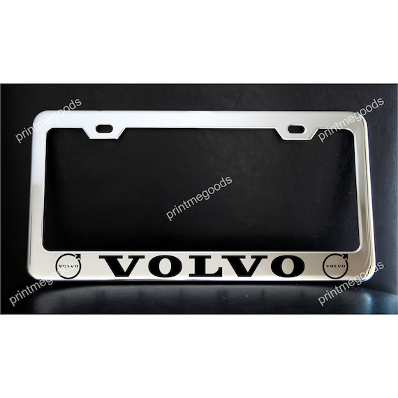 VOLVO License Plate Frame Custom Made of Chrome Plated Metal Etsy