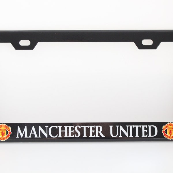 Manchester United License Plate Frame Etsy