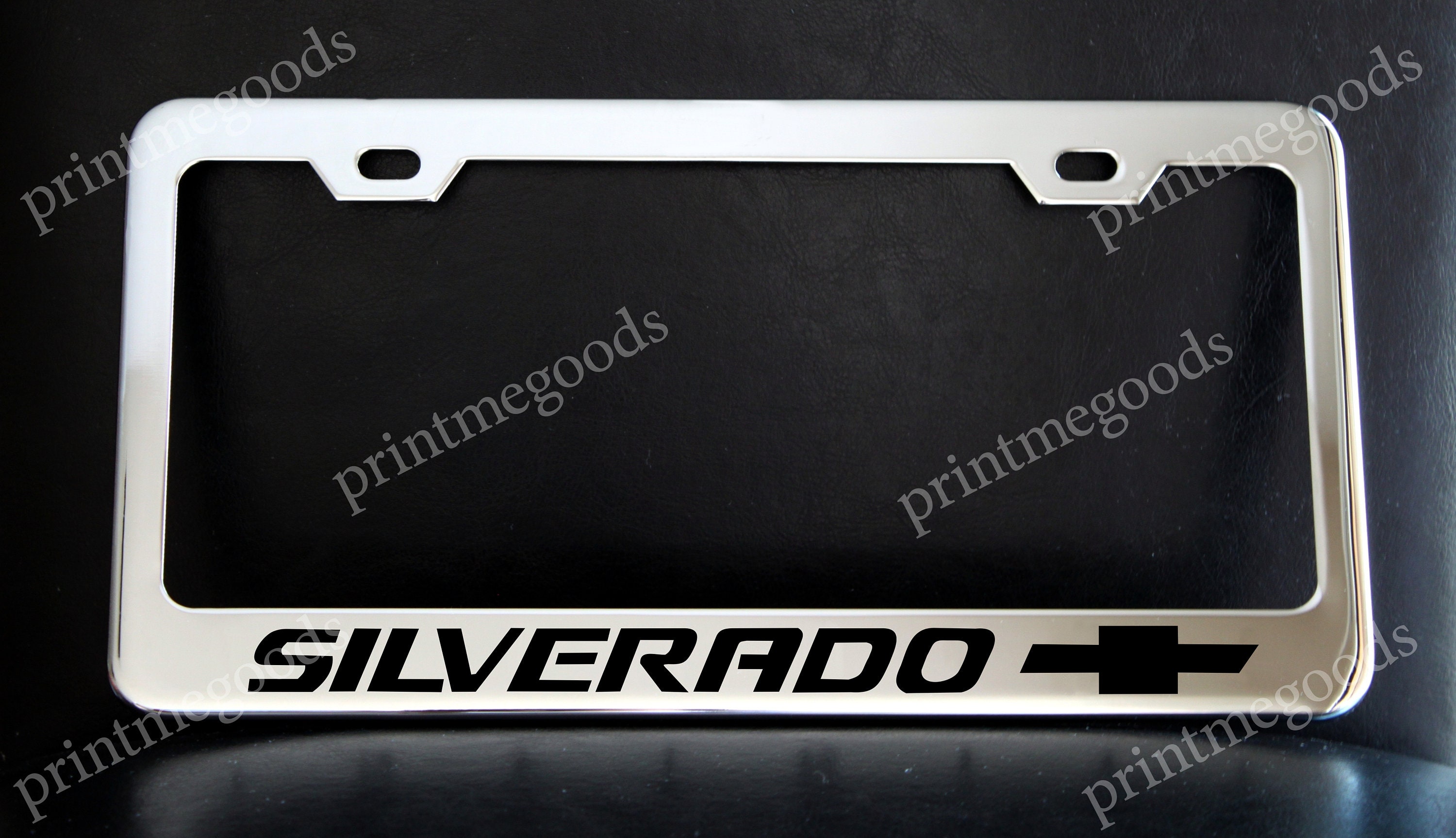 Chevrolet Silverado Chevy License Plate Frame Custom Made of Etsy UK