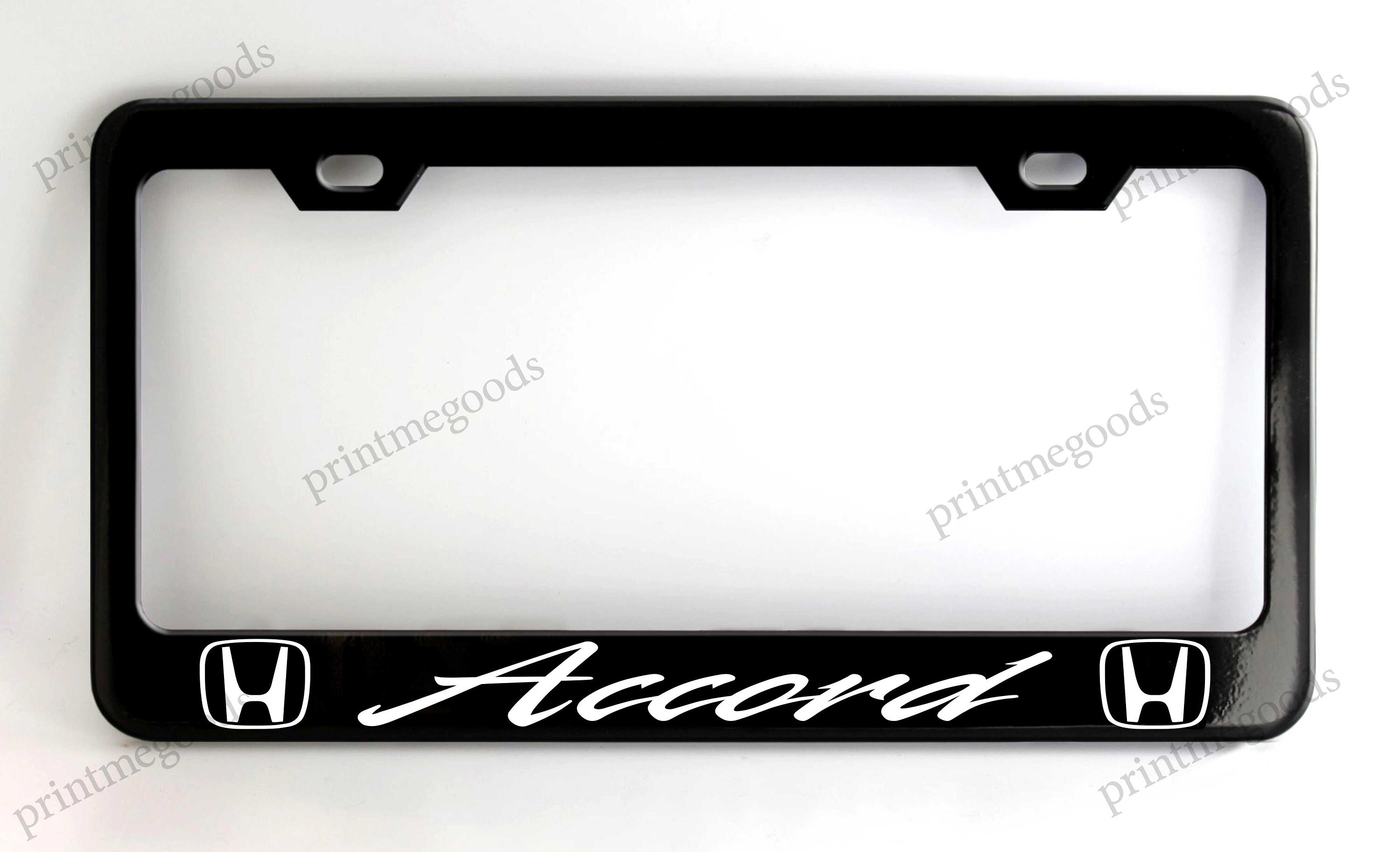 Accord license outlet plate frame