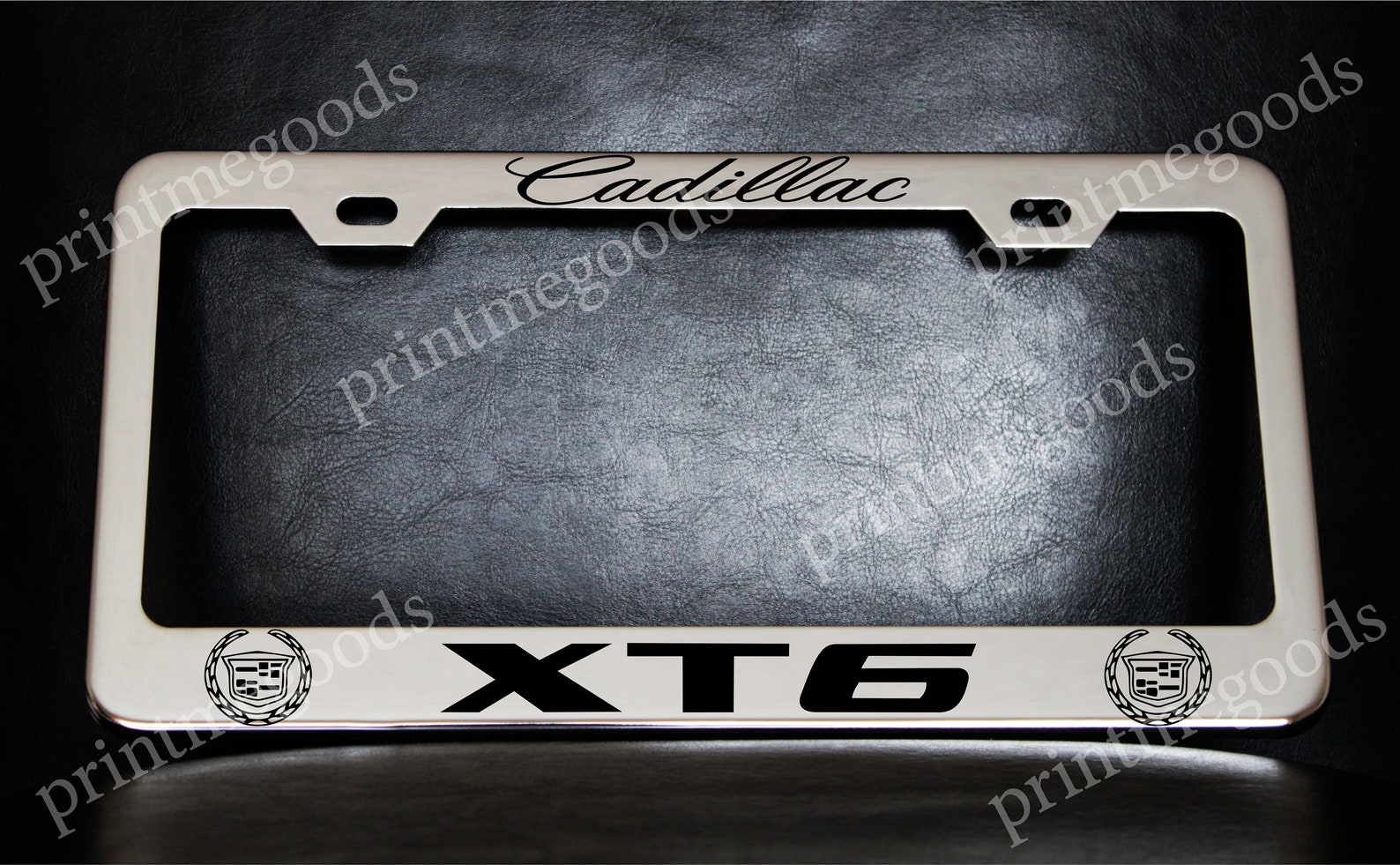 Cadillac XT6 License Plate Frame Custom Made of Chrome Plated Etsy