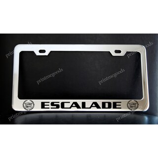 Cornice Portatarga Cadillac Personalizzata - Metallica Cromata Con Logo Nero