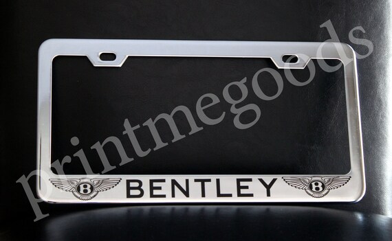 Bentley license sale plate frame