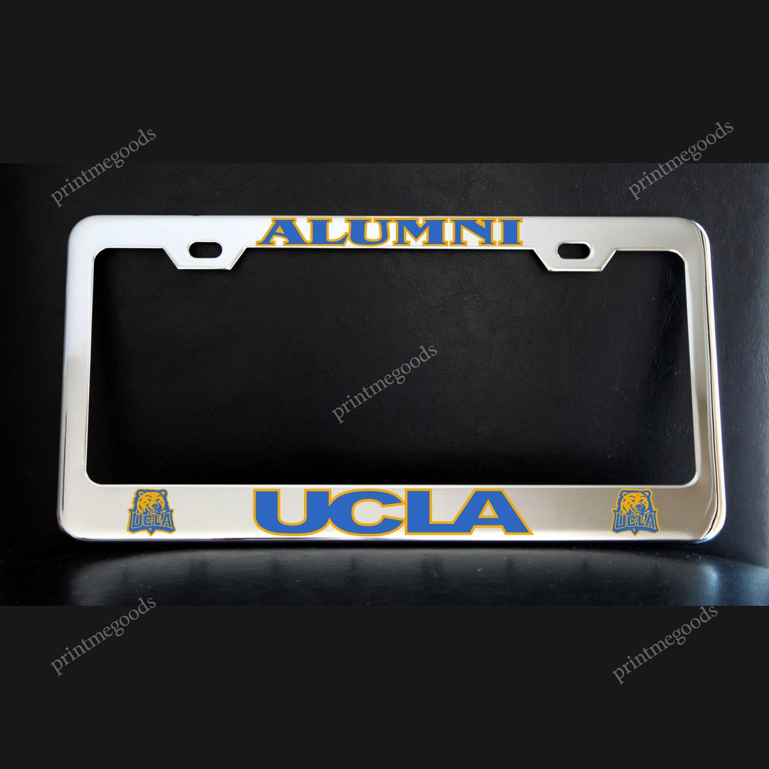 UCLA ALUMNI License Plate Frame Custom Made of Chrome Plated Etsy