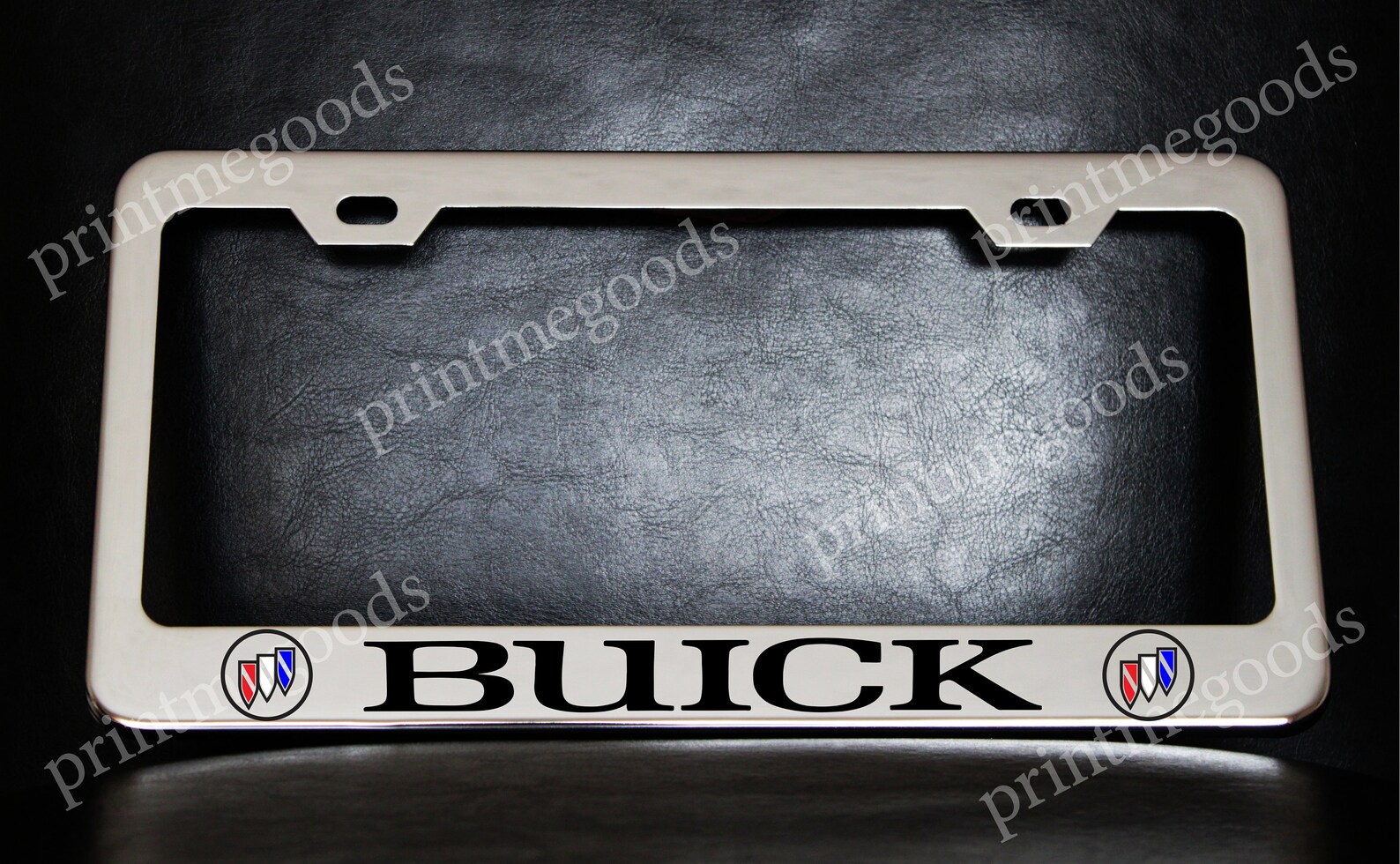 Buick License Plate Frame Custom Made of Chrome Plated Metal Etsy