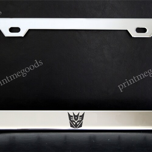 Decepticon Transformers License Plate Frame Custom Made of Etsy
