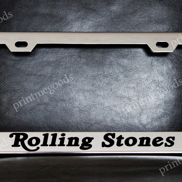 Rolling Stones Nummernschild Rahmen Custom-Made aus verchromtem Metall