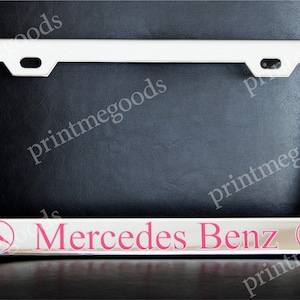 Mercedes Benz License Plate Frame Made With Swarovski Crystals Etsy