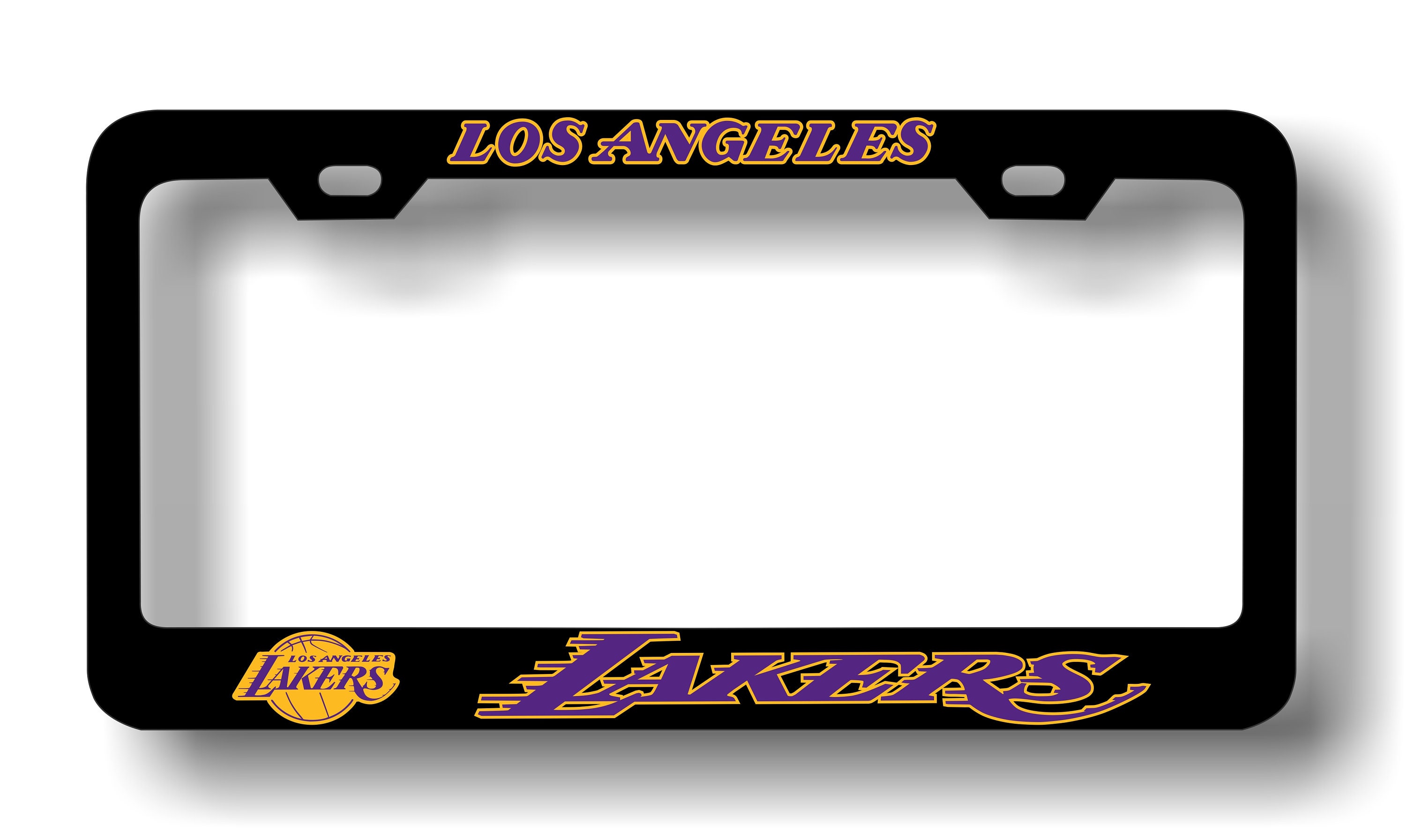 Los Angeles Lakers Black License Plate Frame Purple & Yellow Etsy UK