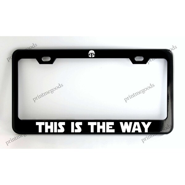Star Wars 'Move Along' Black License Plate Frame – Thin Design – Black 11 Designs