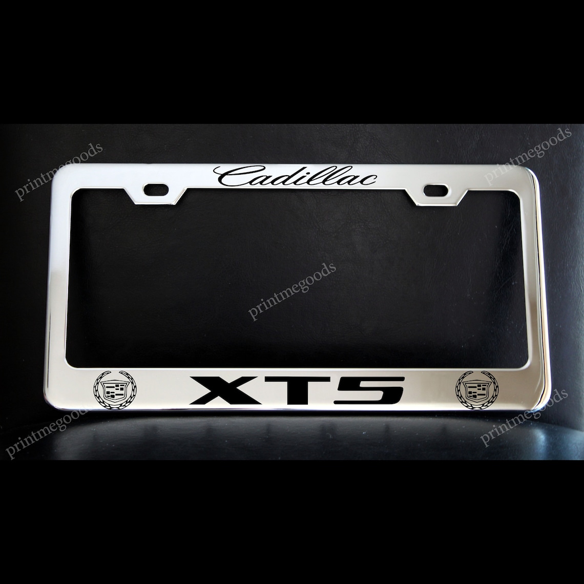 Cadillac XT5 License Plate Frame Custom Made of Chrome Plated Etsy