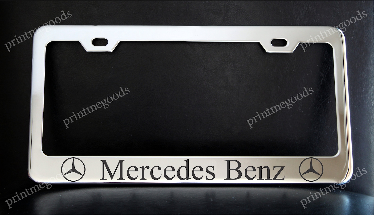 Mercedes Benz License Plate Frame Custom Made of Chrome Etsy