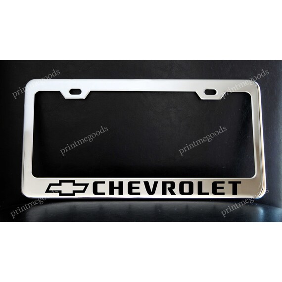 Vintage chevrolet license plate frames deals