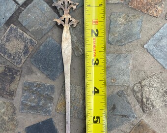 Antique Vintage Yemeni Silver Mix Hair Pin