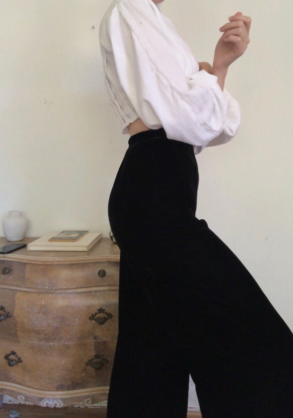 Vintage velvet silk Giorgio Armani high waisted wi