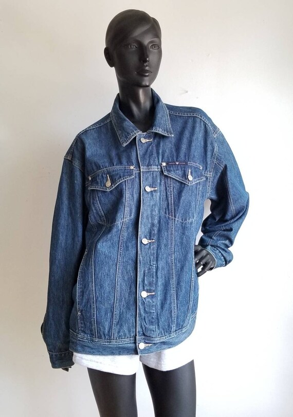Y2k Oversize Jeans Jacket, Vintage Denim Jacket, B