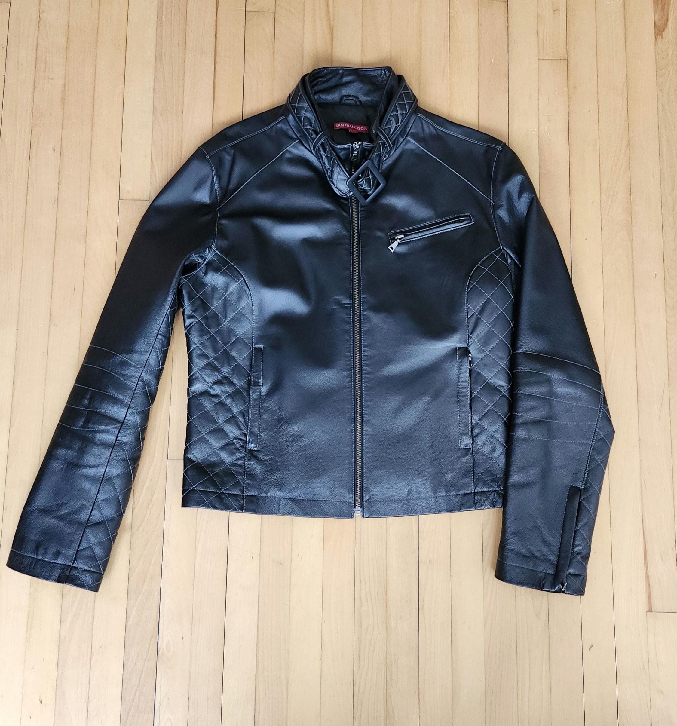 ジャケット・アウター '' Y2K 00s Leather shirts Y2k Leather Jacket | Vintage Black Leather Coat | Biker