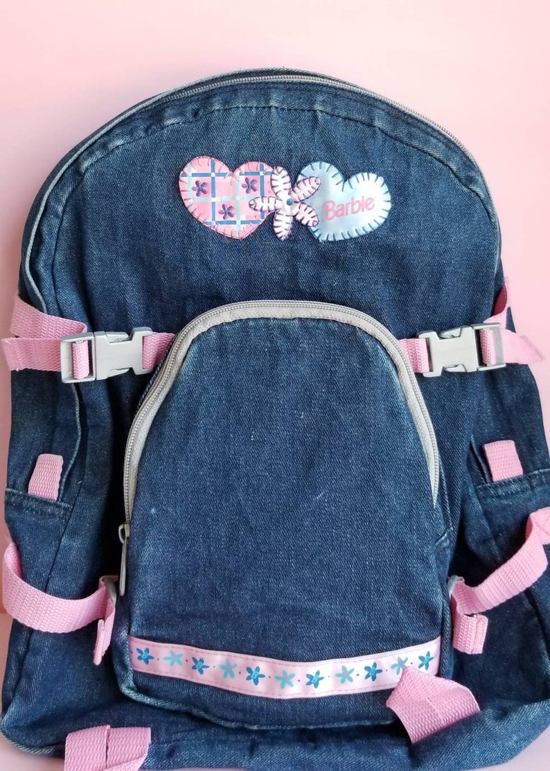 90s Barbie Backpack Y2k Barbie Bag Vintage Jeans Backpack | Etsy