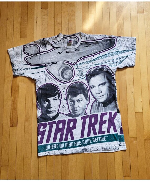 90s STAR TREK Tshirt Spaceship Graphic Tee Star Trek - Etsy