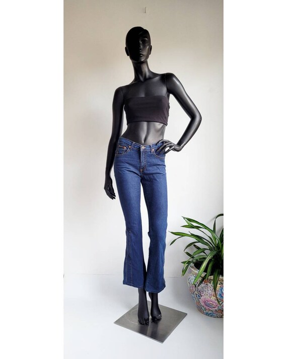 Y2k Jeans Blue Vintage Stretchy Jeans 2000s Boho Rave… - Gem