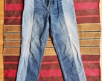 Hippie Jeans | Patchwork Jeans | Festival Wear | Urban Outfitter Jeans | Chillax Jeans | Rare Blue Jeans | Ankle Crop Jeans | Size 28 Jeans