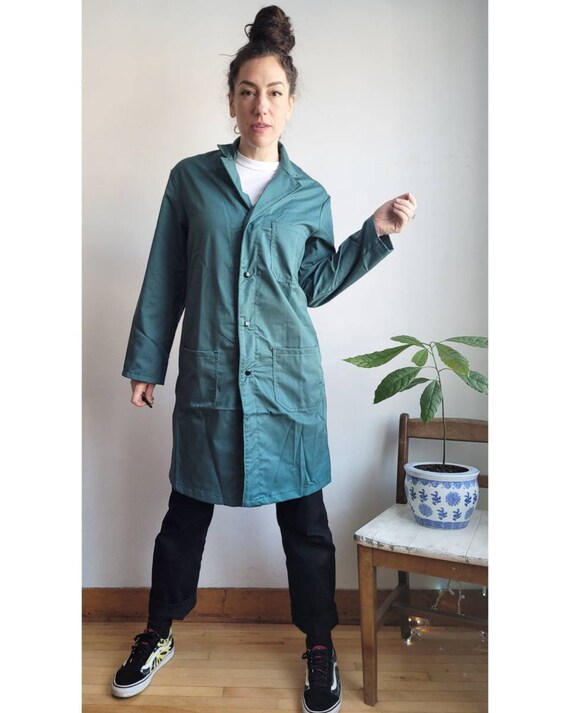 emerald green duster coat