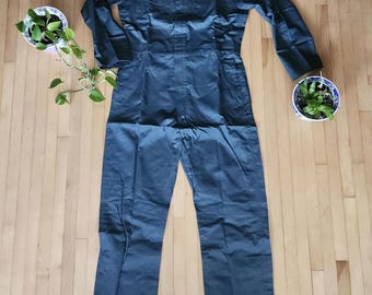 Boiler Suit Mechanic's Jumpsuit Blue Gray Cotton Coverall Boiler Suit Mechanic's Jumpsuit Blue Gray Cotton Coverall