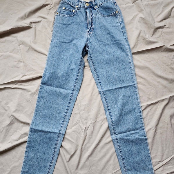 Buffalo Jeans summer jeans vintage light blue jeans boho hipster jeans deadstock 90s jeans highwaisted relax fit jeans, size 25