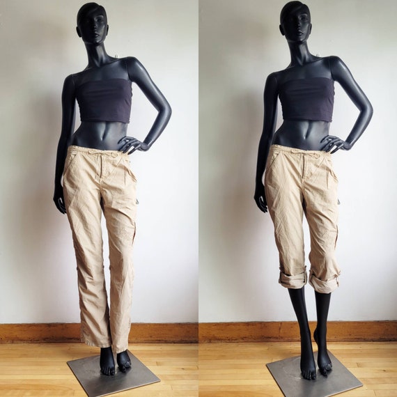 Y2k Low Rise Cargo Pants Women Convertible Pants Lightweight Trek