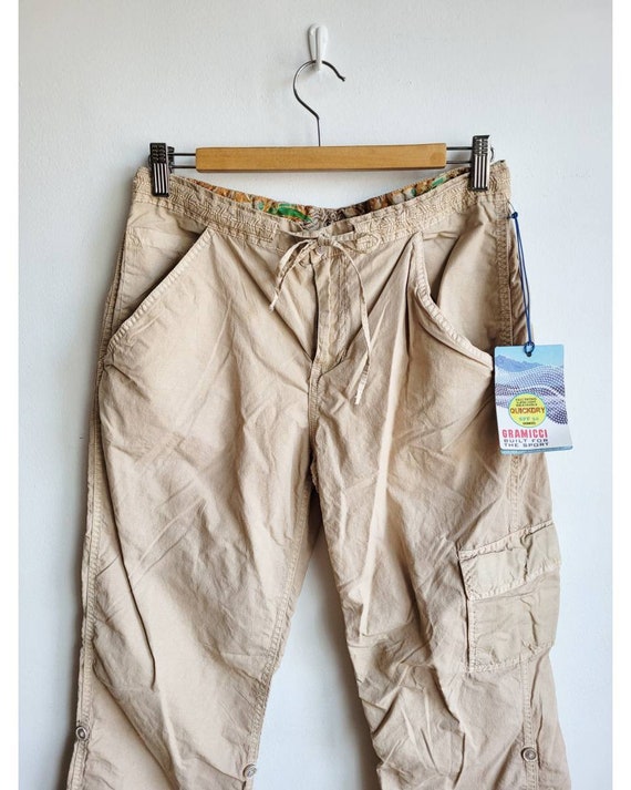 Y2k Low Rise Cargo Pants Women Convertible Pants Lightweight Trek Pants  Khaki Pants Festival Pants GRAMICCI Sportwear, Size 4 