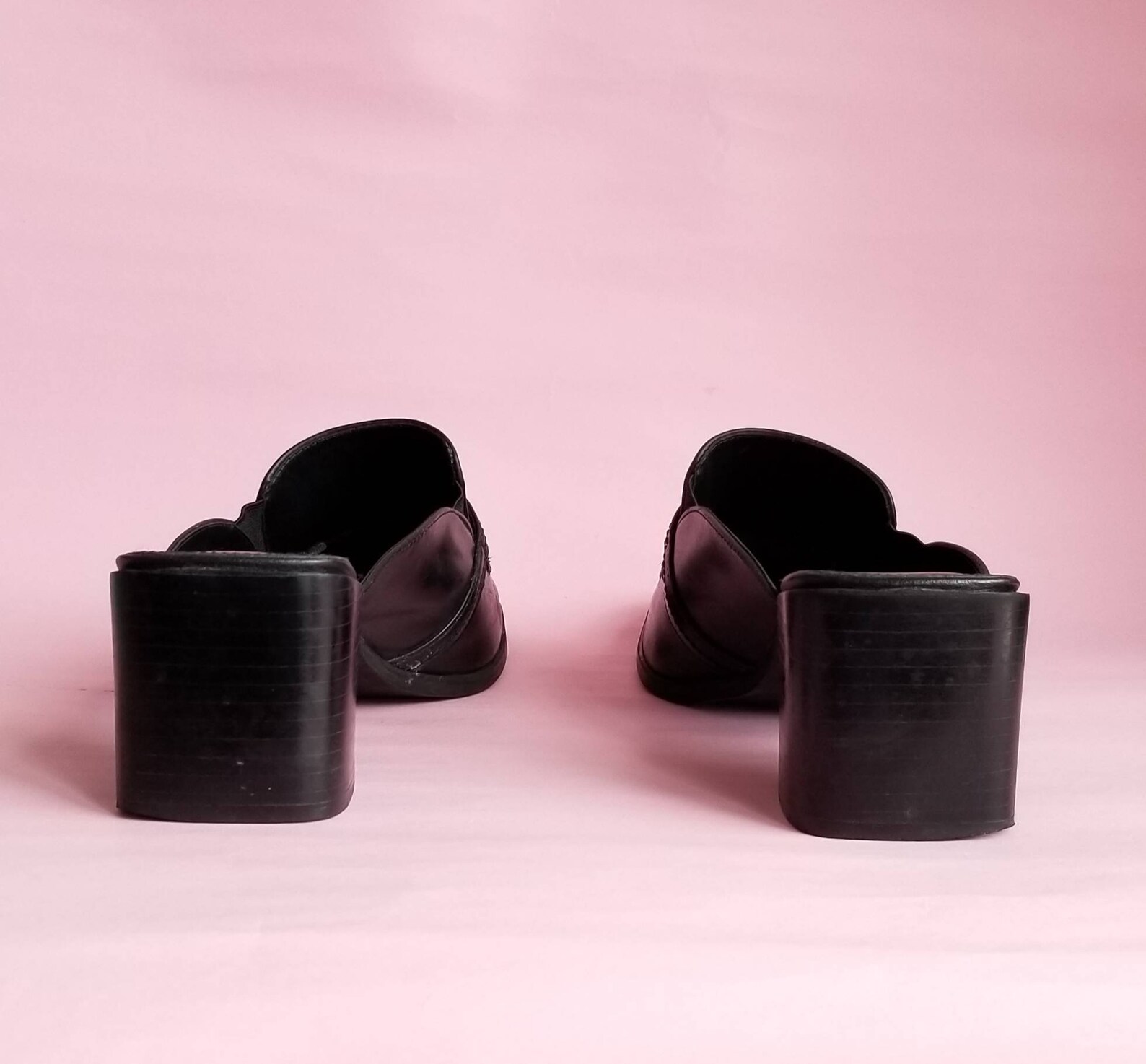 90s square heels