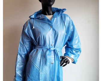 long vinyl raincoat