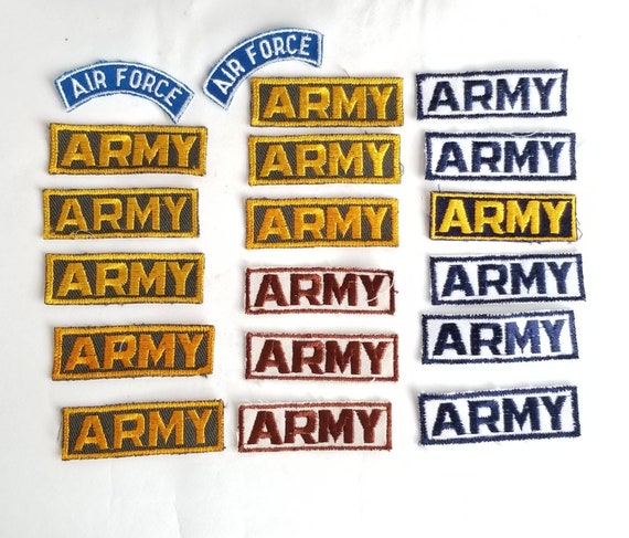 70s Army patches, lot of 19 Military patches, Vint